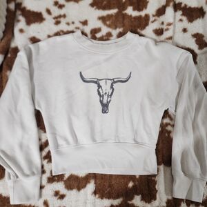 Wild Fable Cream Cropped Sweatshirt